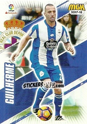 Sticker Guilherme - Liga 2017-2018. Megacracks n. 172 - Panini