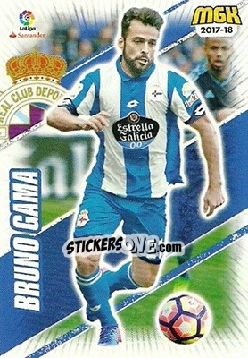 Sticker Bruno Gama - Liga 2017-2018. Megacracks - Panini