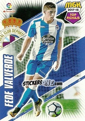 Sticker Fede Valverde - Liga 2017-2018. Megacracks n. 182 - Panini