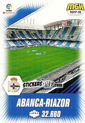 Sticker Abanca-Riazor - Liga 2017-2018. Megacracks n. 184 - Panini