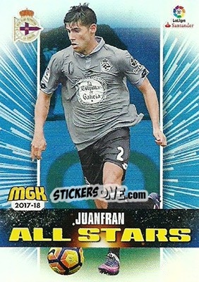 Sticker Juanfran - Liga 2017-2018. Megacracks - Panini