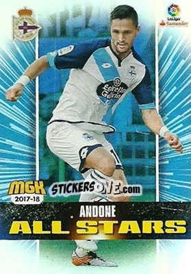Sticker Andone - Liga 2017-2018. Megacracks n. 188 - Panini