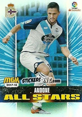 Sticker Andone - Liga 2017-2018. Megacracks - Panini