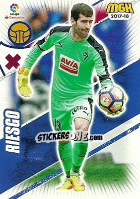Sticker Riesgo - Liga 2017-2018. Megacracks n. 191 - Panini