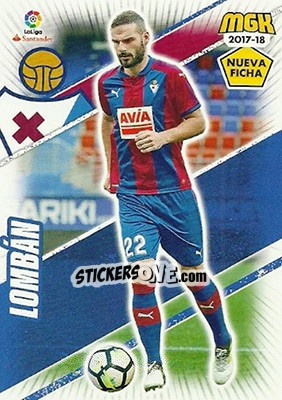 Sticker Lombán - Liga 2017-2018. Megacracks - Panini
