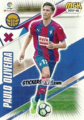 Sticker Paulo Oliveira - Liga 2017-2018. Megacracks n. 196 - Panini