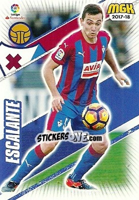 Sticker Escalante - Liga 2017-2018. Megacracks - Panini
