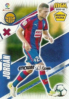 Sticker Jordán - Liga 2017-2018. Megacracks - Panini