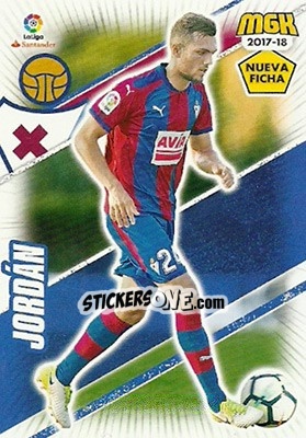 Sticker Jordán - Liga 2017-2018. Megacracks n. 201bis - Panini