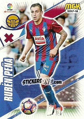 Cromo Rubén Peña - Liga 2017-2018. Megacracks - Panini