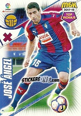 Sticker José Ángel - Liga 2017-2018. Megacracks - Panini