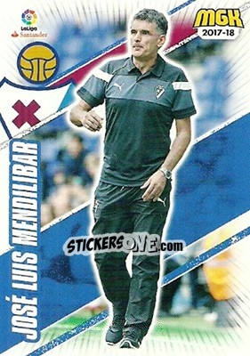 Sticker José Luis Mendilíbar - Liga 2017-2018. Megacracks n. 212 - Panini