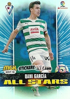 Cromo Dani García - Liga 2017-2018. Megacracks - Panini