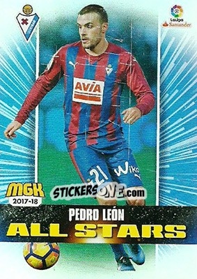Sticker Pedro León - Liga 2017-2018. Megacracks n. 215 - Panini