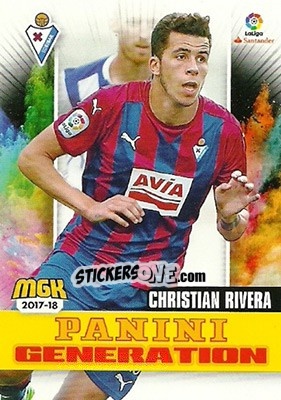 Figurina Christian Rivera - Liga 2017-2018. Megacracks - Panini