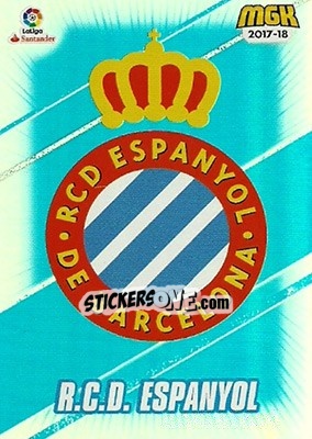 Sticker Espanyol - Liga 2017-2018. Megacracks - Panini