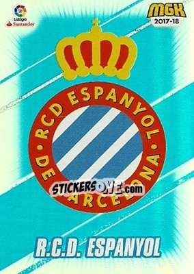 Sticker Espanyol - Liga 2017-2018. Megacracks n. 217 - Panini