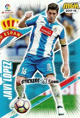 Cromo Javi López - Liga 2017-2018. Megacracks - Panini