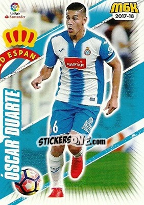 Sticker Öscar Duarte - Liga 2017-2018. Megacracks n. 222 - Panini