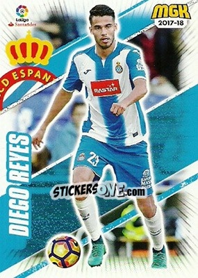 Sticker Diego Reyes - Liga 2017-2018. Megacracks - Panini