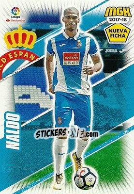 Sticker Naldo - Liga 2017-2018. Megacracks n. 223bis - Panini