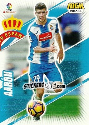 Sticker Aarón - Liga 2017-2018. Megacracks n. 225 - Panini