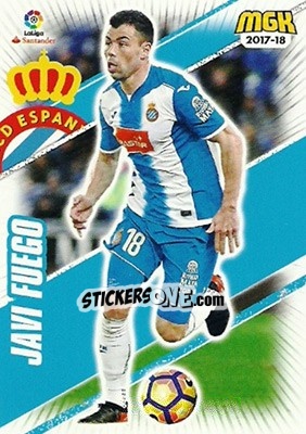 Figurina Javi Fuego - Liga 2017-2018. Megacracks n. 227 - Panini