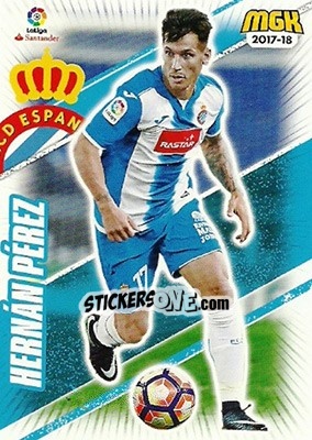 Figurina Hernán Pérez - Liga 2017-2018. Megacracks - Panini