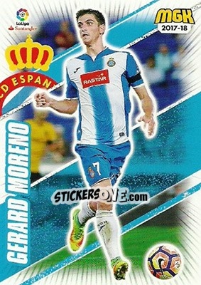 Sticker Gerard Moreno - Liga 2017-2018. Megacracks - Panini