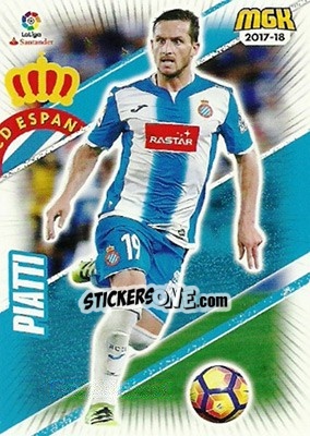Sticker Piatti - Liga 2017-2018. Megacracks - Panini