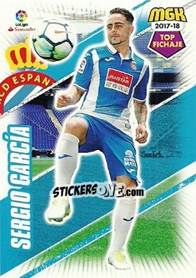 Cromo Sergio García - Liga 2017-2018. Megacracks - Panini