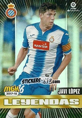 Cromo Javi López - Liga 2017-2018. Megacracks - Panini