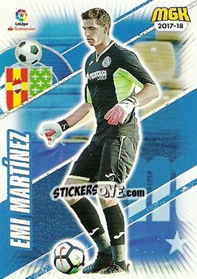 Sticker Emi Martínez - Liga 2017-2018. Megacracks - Panini
