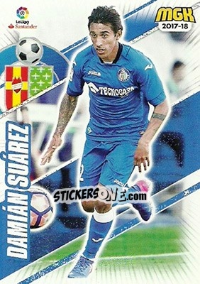 Sticker Damián Suárez - Liga 2017-2018. Megacracks - Panini