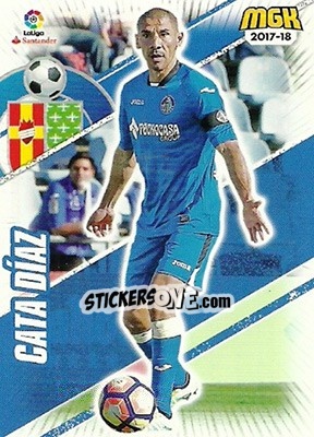 Sticker Cata Diaz - Liga 2017-2018. Megacracks - Panini