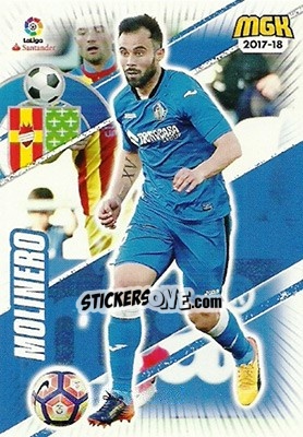 Sticker Molinero - Liga 2017-2018. Megacracks - Panini