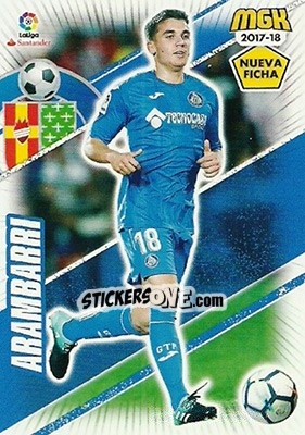 Sticker Arambarri - Liga 2017-2018. Megacracks n. 255bis - Panini