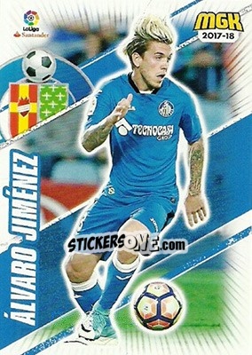 Sticker Älvaro Jiménez - Liga 2017-2018. Megacracks - Panini
