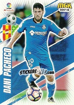 Sticker Dani Pacheco - Liga 2017-2018. Megacracks - Panini