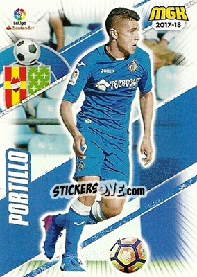 Sticker Portillo - Liga 2017-2018. Megacracks - Panini