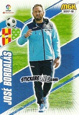 Cromo José Bordalás - Liga 2017-2018. Megacracks - Panini