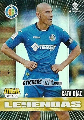 Sticker Cata Diaz - Liga 2017-2018. Megacracks - Panini