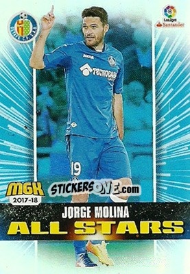 Figurina Jorge Molina - Liga 2017-2018. Megacracks - Panini
