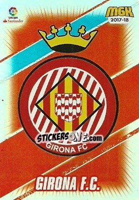Sticker Girona - Liga 2017-2018. Megacracks - Panini
