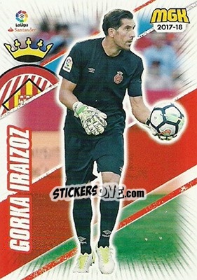 Sticker Gorka Iraizoz - Liga 2017-2018. Megacracks - Panini