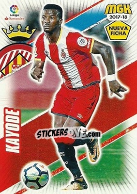 Sticker Kayode - Liga 2017-2018. Megacracks - Panini