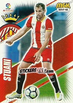 Sticker Stuani - Liga 2017-2018. Megacracks - Panini