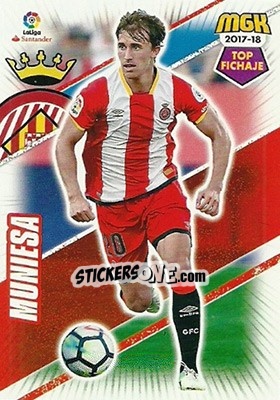 Sticker Muniesa - Liga 2017-2018. Megacracks - Panini