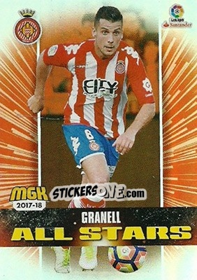 Cromo Granell - Liga 2017-2018. Megacracks - Panini