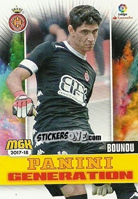 Sticker Bounou - Liga 2017-2018. Megacracks - Panini